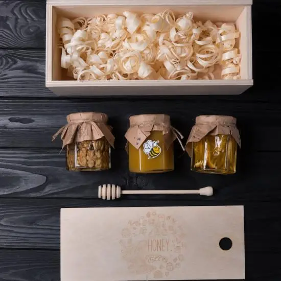 Honey gift: a set for important events, holidays and corporate celebrations
