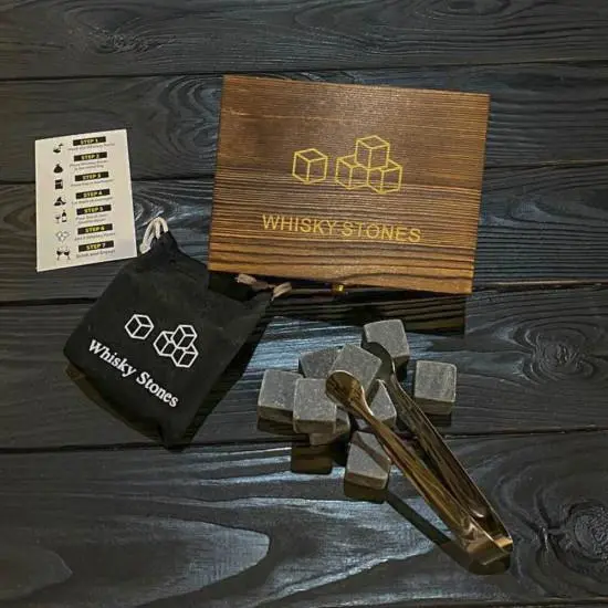 Whiskey stones - gift box "L"