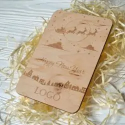 Wooden postcard