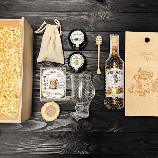 "Festive Grog" Corporate Set with Rum and Spices