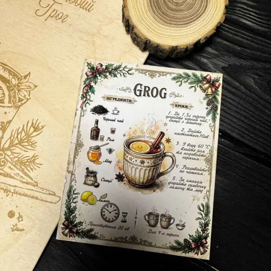 "Festive Grog" Corporate Set with Rum and Spices